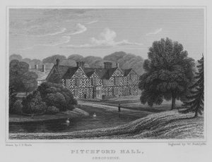 Pitchford Hall, Shropshire - John Preston Neale