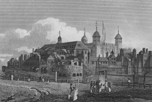 La Tour de Londres, depuis la colline