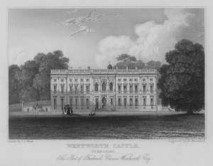 Wentworth Castle, Yorkshire, La résidence de Frederick Vernon Wentworth, Esquire (gravure)