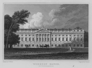 Worksop Manor, Nottinghamshire (gravure)