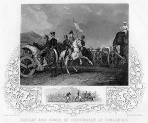 Défaite et mort de Dhoondiah à Conaghull, 1800, début-milieu du XIXe siècle