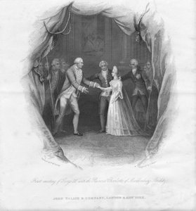 Première rencontre de George III avec la princesse Charlotte, 1761, milieu du 19e siècle - J. Rogers