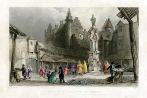 Le Marché aux Poissons, Anvers, Belgique, 19e siècle