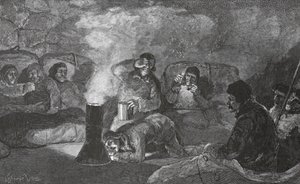 Intérieur de notre hutte d