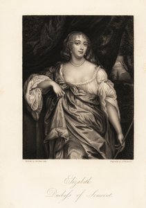 Portrait de Lady Elizabeth Seymour, Duchesse de Somerset, anciennement Elizabeth Percy, héritière et amie de la reine Anne - J. Thomson