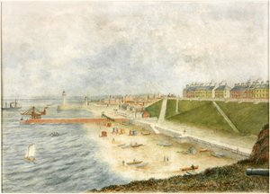 Terrasse de Roker et entrée du port depuis Holey Rock - J. Webster