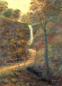 Shanklin Chine, île de Wight, 1911 - J. Wilby