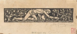 Vignette avec homme binant - Jac Jongert