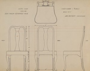 Dessin pour chaise - Jack Bochner