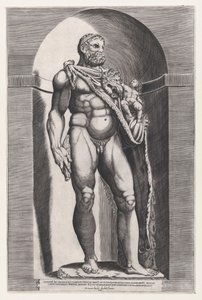 Speculum Romanae Magnificentiae : Empereur Commode en Hercule, 1582 - Jacob(us) Bos.