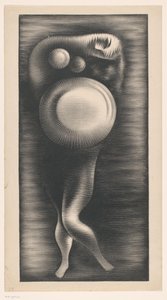 Corps de femme déformé avec trois cercles