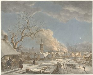 Hiver, nuit et feu (Les quatre saisons, moments de la journée et éléments) - Jacob  Cats