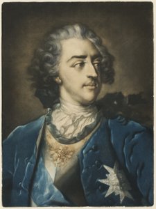 Portrait de Louis XV - Jacob Christoph Le Blon