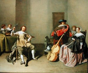 Une Joyeuse Compagnie dans un Intérieur