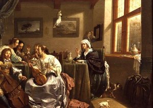 Compagnie élégante faisant de la musique - Jacob Duck