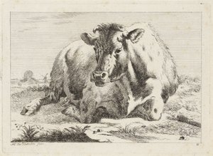 Vache couchée - Jacob Elias van Varelen