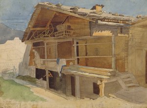 Ferme en construction, 1829