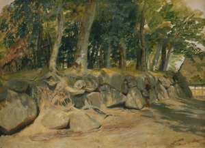 Le mur de pierre à Sottorf, 1839