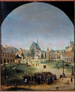 Le cimetière des Innocents et son ossuaire sous le règne de François Ier - Jacob Grimmer
