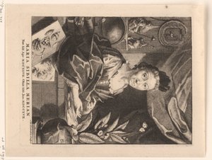 Portrait de Maria Sibylla Merian - Jacob Houbraken