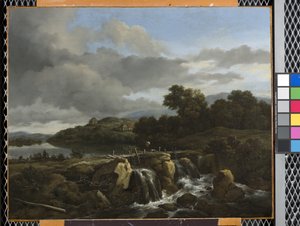 Paysage avec cascade - Jacob van Ruisdael