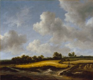 Paysage avec un champ de blé, vers 1660