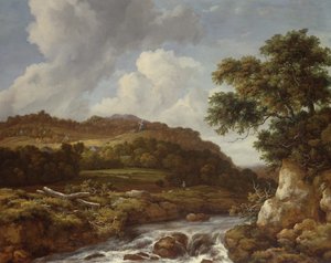 Paysage montagneux avec un torrent