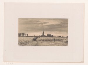 Cortège funèbre dans un champ de blé - Jacob Jan van der Maaten