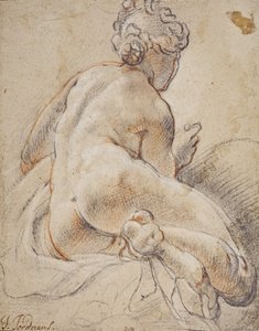 Nu féminin, vu de dos - Jacob Jordaens