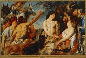 Meleager et Atalanta ... (peinture sur toile) - Jacob Jordaens
