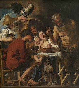Satyre et famille de paysans - Jacob Jordaens