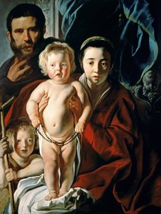 La Sainte Famille avec Saint Jean-Baptiste, vers 1620-25