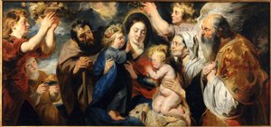 La Sainte Famille avec le jeune Jean-Baptiste et des anges, vers 1616-1617