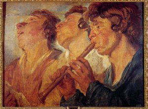 Trois musiciens ambulants - Jacob Jordaens
