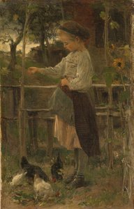 Nourrir les poules - Jacob Maris