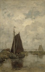 Navires par temps gris - Jacob Maris