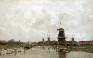 Les cinq moulins à vent - Jacob Maris