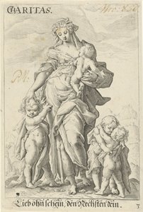 Amour (Caritas) - Jacob Matham (attributed to)