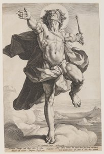 Apollon dans les nuages - Jacob Matham