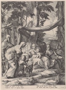 Sainte Famille avec Élisabeth, Zacharie et l