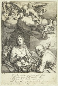 La naissance de Jésus - Jacob Matham