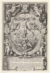 Crucifixion dans un cadre allégorique