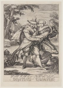 Les amants surpris par la mort - Jacob Matham