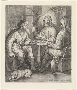 Repas à Emmaüs - Jacob Matham