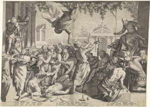Marc sauve un esclave de sa torture - Jacob Matham
