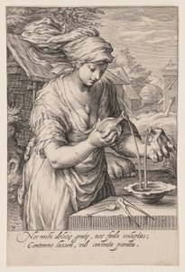 La tempérance, tirée des Sept vertus - Jacob Matham