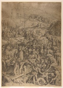 La moquerie, la flagellation et la crucifixion du Christ - Jacob Matham
