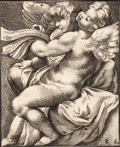 Deux putti chantant