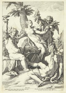 Sans Cérès et Bacchus, Vénus gèle - Jacob Matham