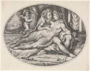 Vénus et Adonis - Jacob Matham